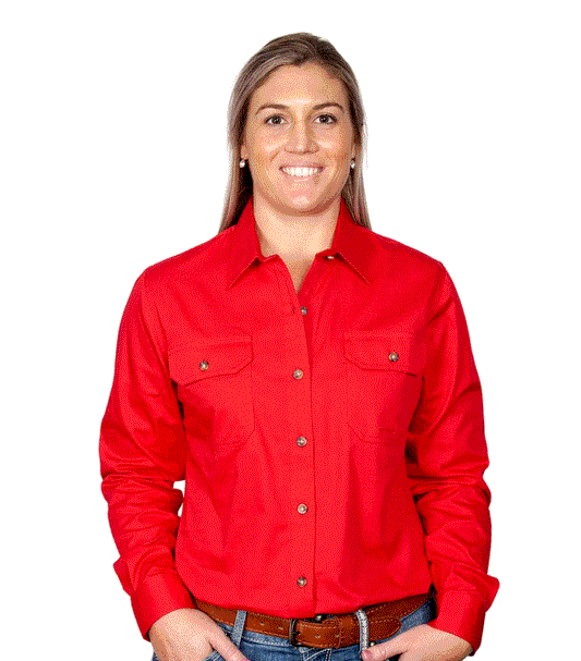 50502CHI Just Country Women's Brooke Workshirt Chilli