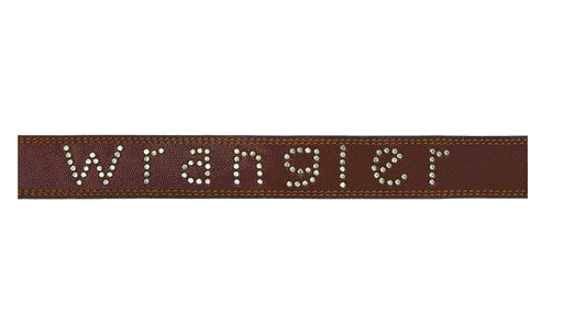 X0S1999BLT Wrangler Women's Diamante Logo Belt