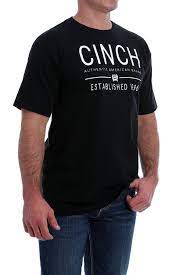 MTT1690437 Cinch Men's Logo Crew Neck Tee Black