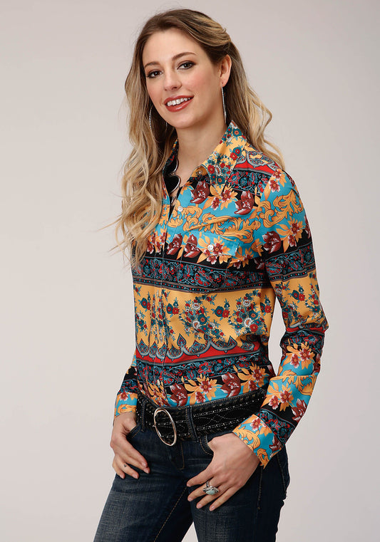 03-050-0590-1004MU  Roper Women's Studio West LS Shirt