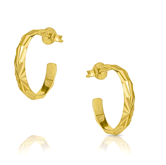 ER4783G Montana Silversmiths Golden Starburst Earrings