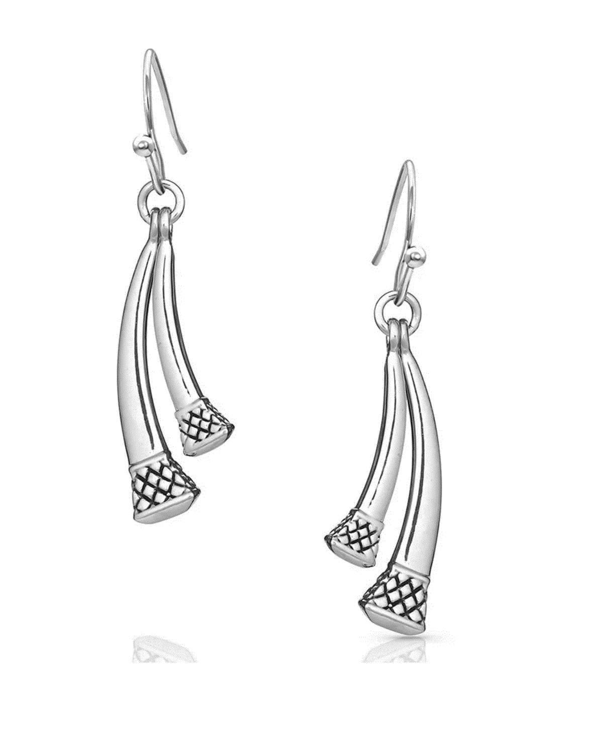 ER4791 Montana Silversmiths Duo Horse Shoe nail earrings