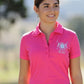 HUN35 Huntington Casual Women's Polo Shirt Pink