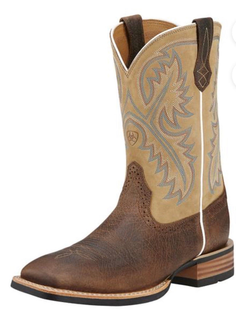 10002224 Ariat Men’s QuickDraw Tumbled Bark/Beige