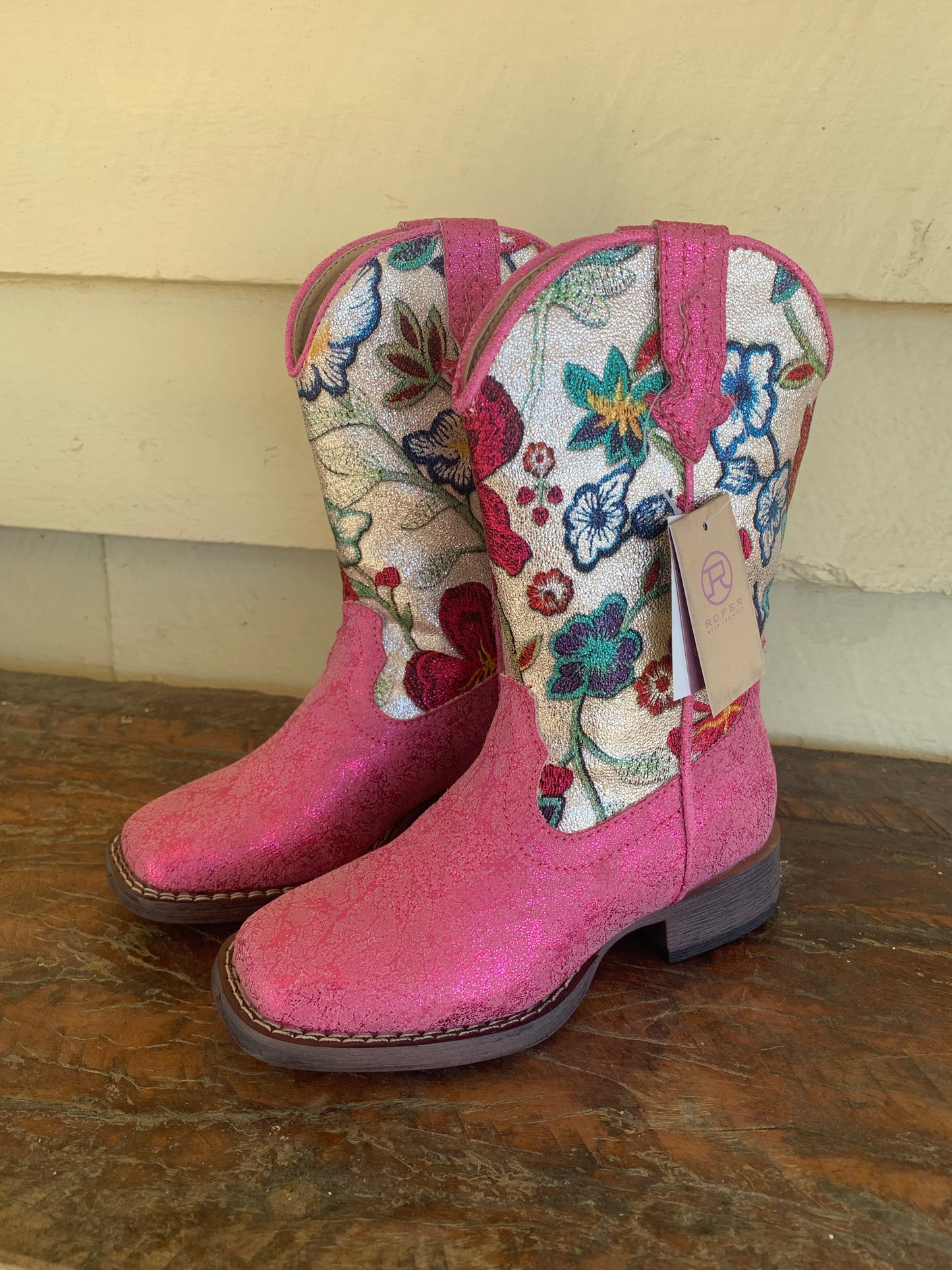 09-018-1903-2120 Roper Little Kids Lily Boot - Pink