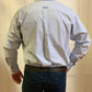 10023597 Ariat Men’s Dayne Stripe True Blue Long Sleeve Shirt