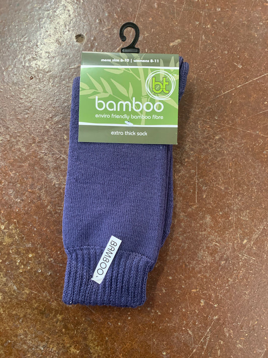 1BAMNAVY  BT Bamboo Extra Thick Socks Navy