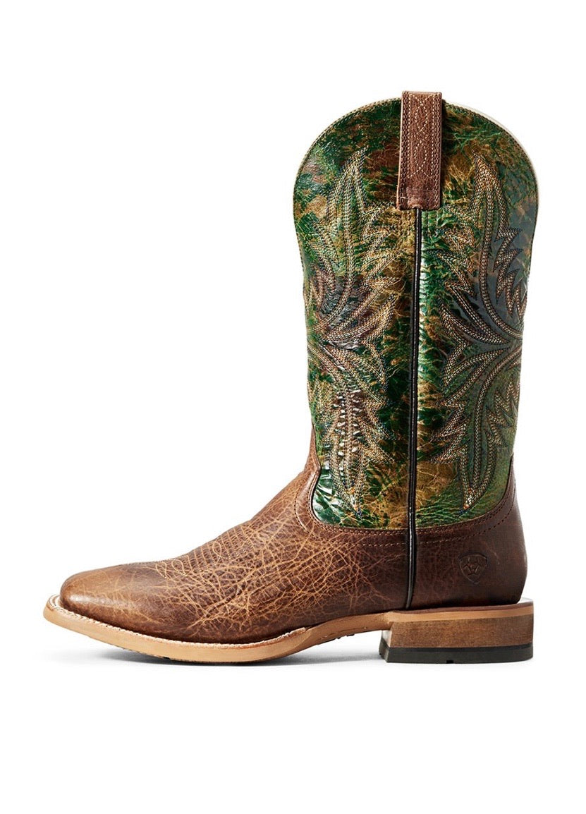 10029752 Ariat Men’s Cowhand Tobacco Toffee/Moss Green