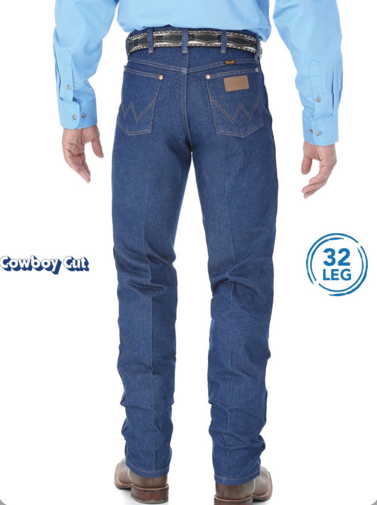 13MWZPW Wrangler Mens Cowboy Cut Original Fit Jean 32’ leg