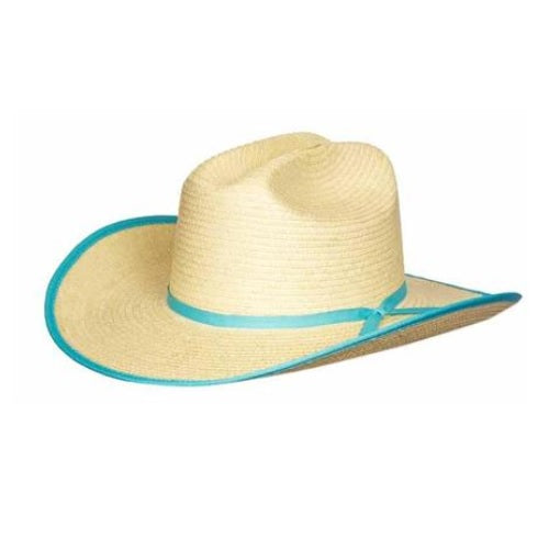 HGKC+BE- NTURQ   Sunbody Kids Cattleman hat TURQ