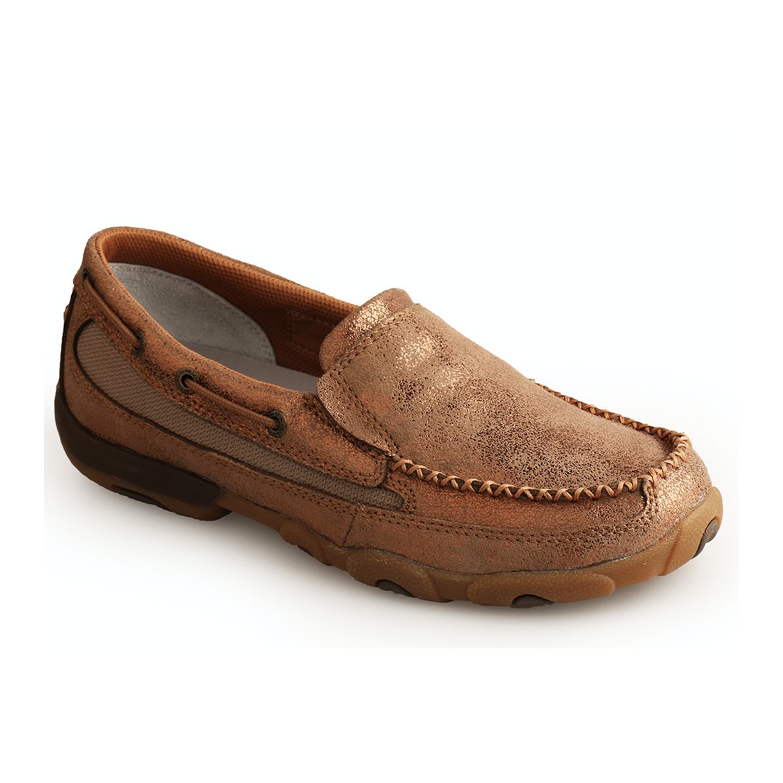 TCWDMS008 Twisted X Women's Lustre Moc Shiny Brown