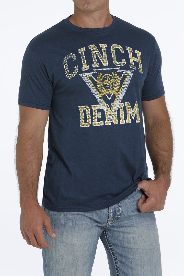 MTT1690446HNV Cinch Men's Logo Tee