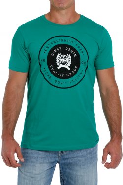 MTT1690447GRN Cinch Men's Logo Tee