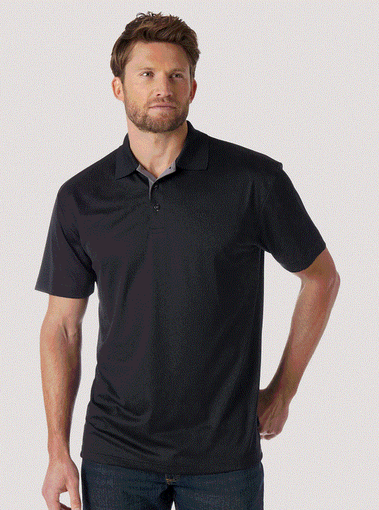 MACP01X Wrangler USA 20X Comfort Performance Polo Black