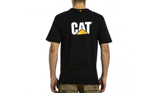 W05324 CAT Trademark Tee Heather Black