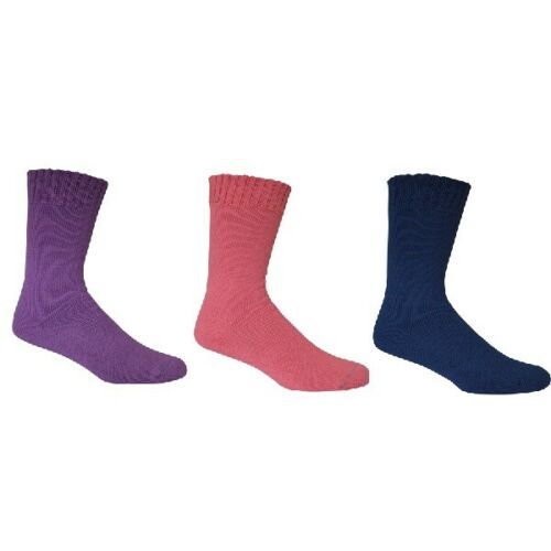 BTBAM3MIXED Bamboo Textiles 3 Pack Bamboo Work Socks Pink/Black/Purple