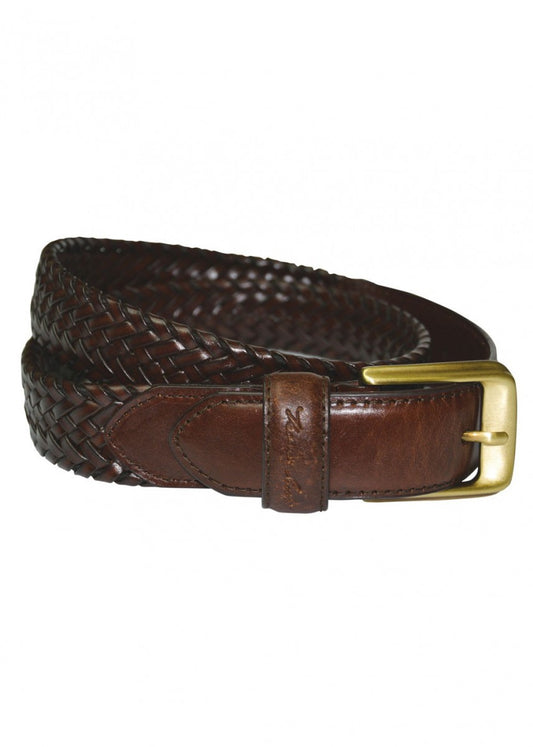 TCP1910BEL Thomas Cook Harry Leather Braided Belt
