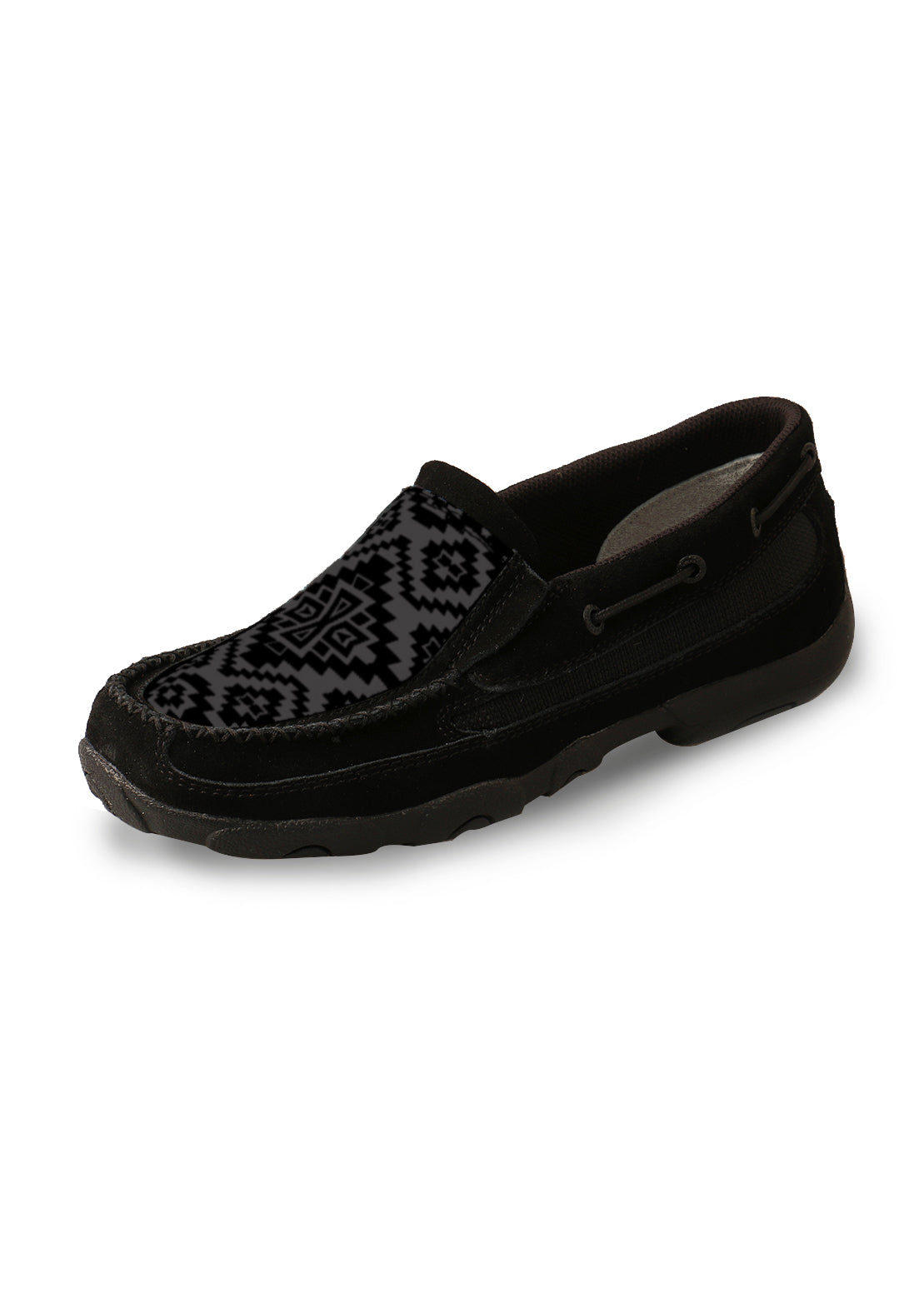 TCWDMS021 Twisted X Women's Black Aztec Mocs Slip On