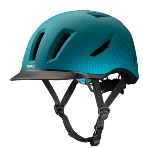 54030721 Troxel Helmet Terrain Teal Carbon