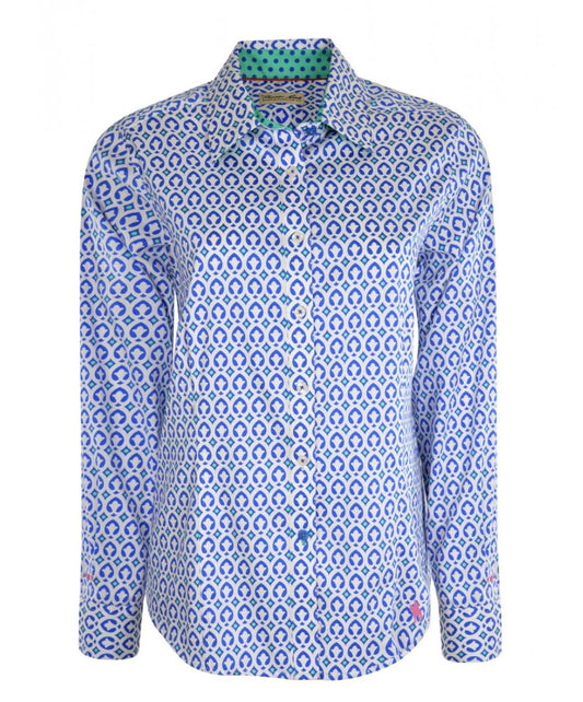 T0S2118044 Thomas Cook Women's Harington L/S Shirt Blue/White