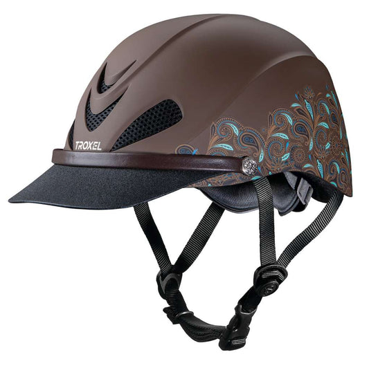 04-318 Troxel Helmet Dakota Turquoise Paisley