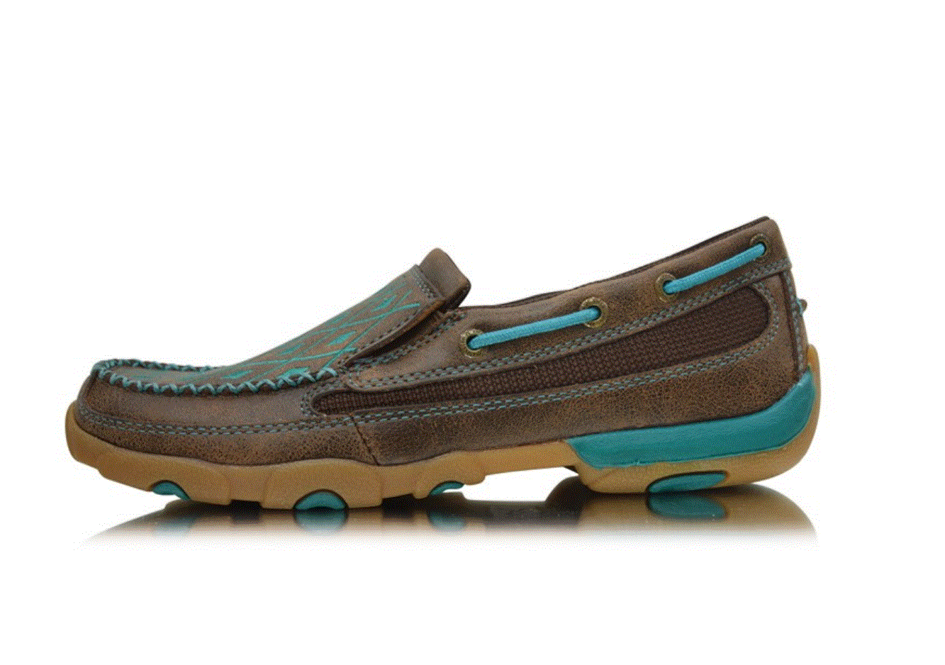 TCWDMS005 Twisted X Women's Diamond Mocs Turquoise