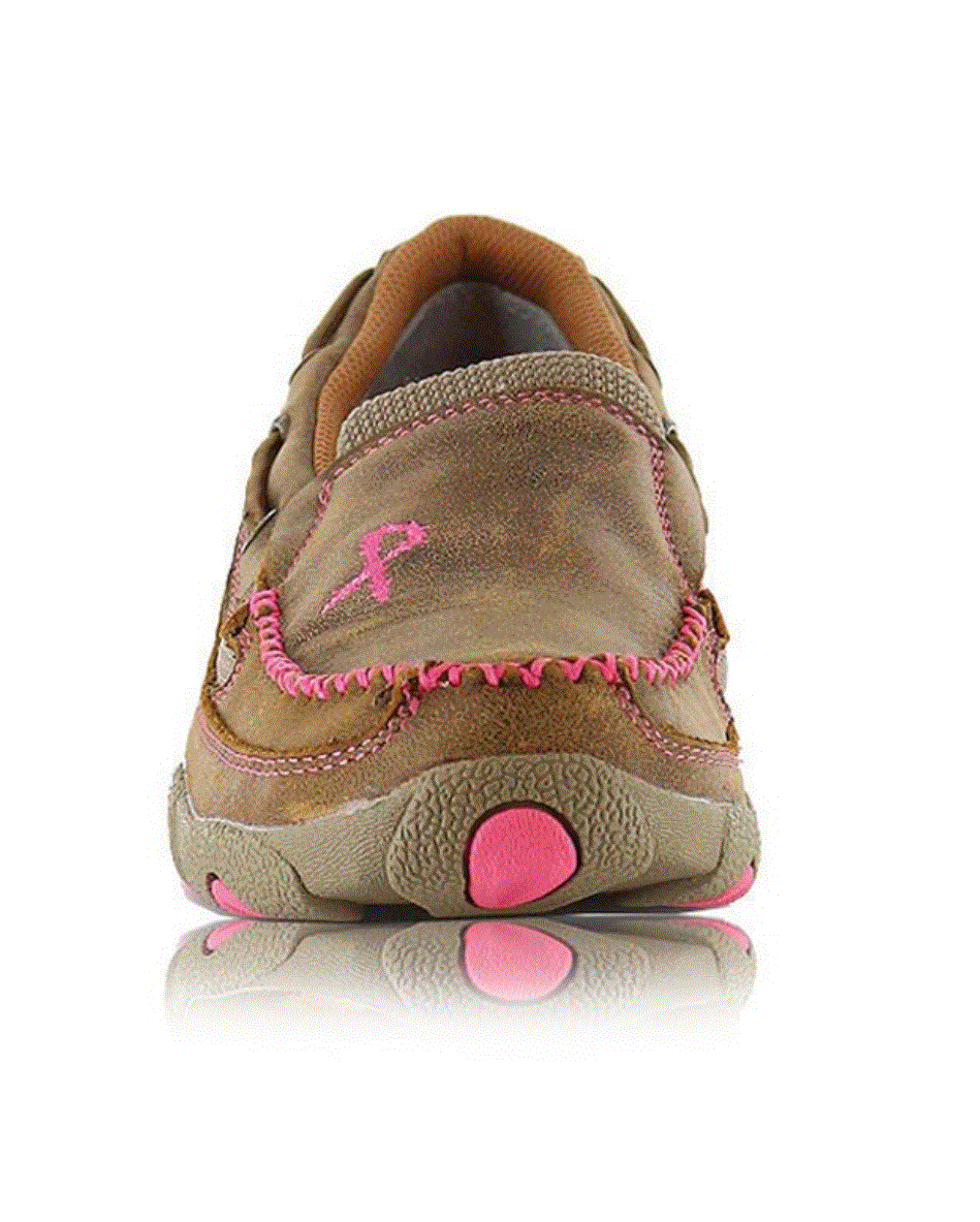 Twisted x women's breast best sale cancer awareness driving moccasins