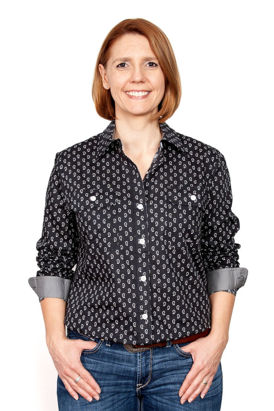 WWLS2032 Just Country Women’s Abbey Shirt Black