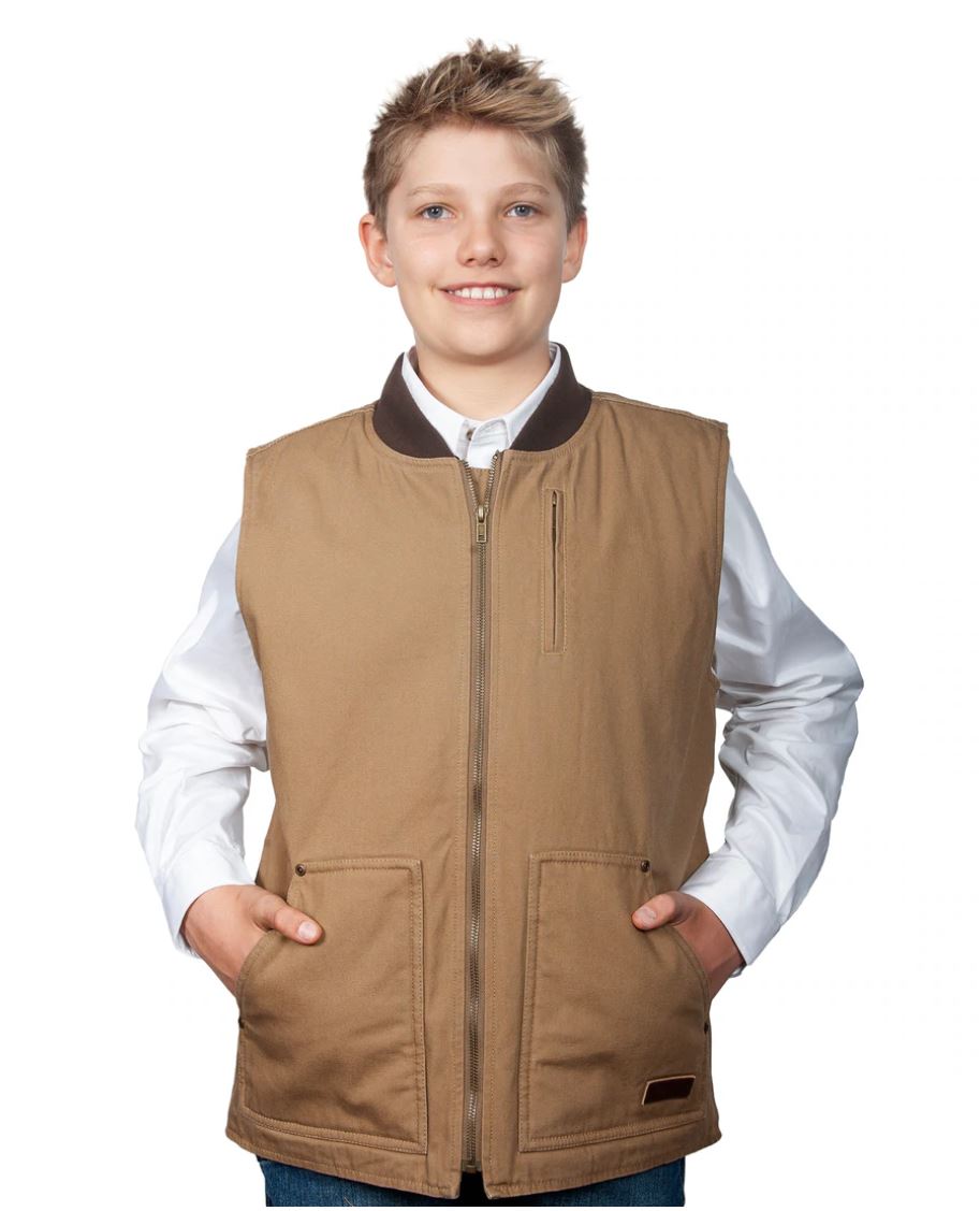 BW0V2102 Just Country Kids Diamantina Vest Khaki