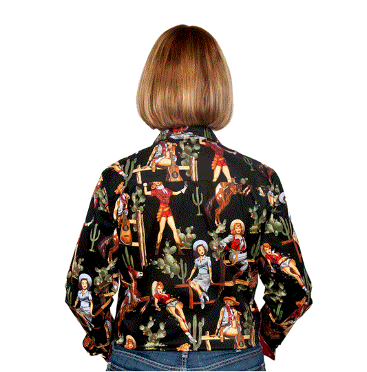 WWLS2134 Just Country Women's Abbey Work Shirt Vintage Rodeo