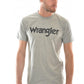 XCP1557501 Wrangler Mens Logo S/S Tee Grey Marle