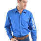 XCP1116020 Wrangler Men's Logo Rodeo LS Shirt Cobalt