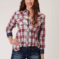 03-050-0062-4026RE  Roper Women's West Made Collection L/S Shirt Red